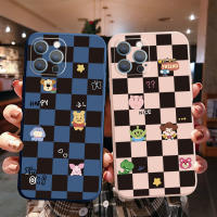 สำหรับ POCO X3 Pro NFC M4 M3 Pro 5กรัม GT F3น่ารัก Toy S TORY วินนี่พูห์สีดำลายสก๊อตกล้องเลนส์คุ้มครองตารางขอบปกเต็มเลนเคส