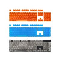 ○☑☽ 104 Keys Transparent Keycaps Mechanical Keyboard OEM Shape Without Engraved Backlight RGB Transparent Keycaps