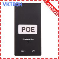 [Vktech] 48V 0.5A 24W เดสก์ท็อป POE Power Injector Ethernet Adapter กล้องวงจรปิดเฝ้าระวัง