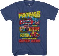 Marvel Comics Fathers Captain America Iron Man Thor T-Shirt