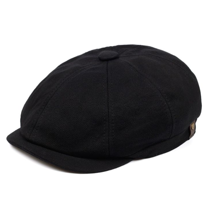 2019-new-fashion-solid-color-four-color-beret-cap-outdoor-leisure-octagonal-hat-men-and-women-spring-and-autumn-warm-hats