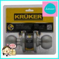 ลูกบิดทั่วไป KRUKER 2075 SN หัวกลม สีสเตนเลสKRUKER 2075 SN STAINLESS STEEL ENTRANCE KNOB **ลดราคาจัดหนัก **