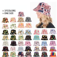 HOT★2023 New Multi-color Printed Men Bucket Hat Outdoor Beach Leisure Bob Hats Versatile Flat Top Sunshade Basin Cap for Women Caps