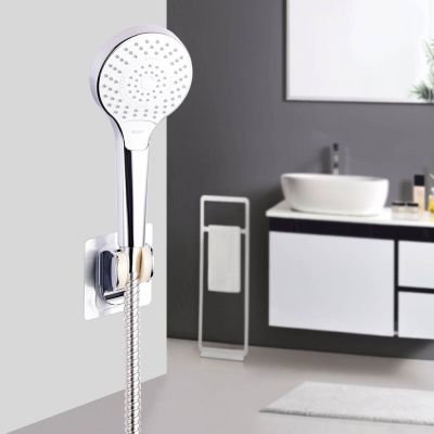 ABS Plastic Chrome Big Rainfall High Pressure 3 Functions Bathroom Accessories Hand Shower Head With Switch Button Showerheads