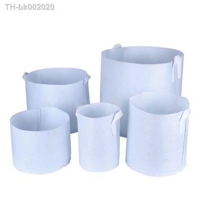 ✇ 1Pc New Fabric Pot Root Practical Eco-friendly Thickening Round Fabric Pot Plant Pouch White Grow Bag Root Container Garden Tool
