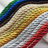 5 หลา/Lot 6mm 3-Strand Paracord เชือกเชือกโพรพิลีนสำหรับอุปกรณ์ตกแต่งบ้าน DIY Handmade Home Textile ตกแต่ง-iewo9238