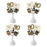 【hot】∏✿☊  Happy Birthday 30 40 50 60 70 80 Years Old Decoration 24pcs/set of Digital Photo Props Adult Supplies