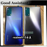 For Oppo Realme V15 5G Cover Door Housing case Rear Glass lens parts Replacement RMX3092 BBK R3092 RealmeV15