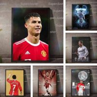 ✵۞ Cristiano Ronaldo ภาพโปสเตอร์ผ้าใบ ลายฟุตบอล Superstar สําหรับตกแต่งผนังบ้าน