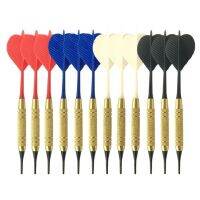 □ 12pcs/set Soft Nylon Tip Darts PC Shaft for Electronic Plastic Dartboard Home Bar Random Color