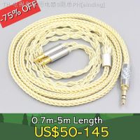 【CW】♤  8 Core Gold Plated   Alloy Cable Audio Technica ATH-ADX5000 ATH-MSR7b 770H 990H A2DC Headphone LN007627