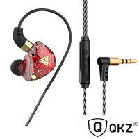 【Undine earphone】 QKZ SK8หูฟัง HiFi ตัดเสียงรบกวนหูฟังในหูสเตอริโอพร้อมไมโครโฟนสปอร์ตหูฟังเบส