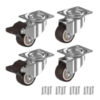 Set of 8 Furniture Castors 25 mm - Heavy Duty Castors Roller Trace-Free - Small Castors for Indoor And Outdoor Us