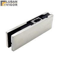 Frameless glass door clipTempered aluminumUpper / lower door clampsTo spring door accessories Lower door clip10-12m