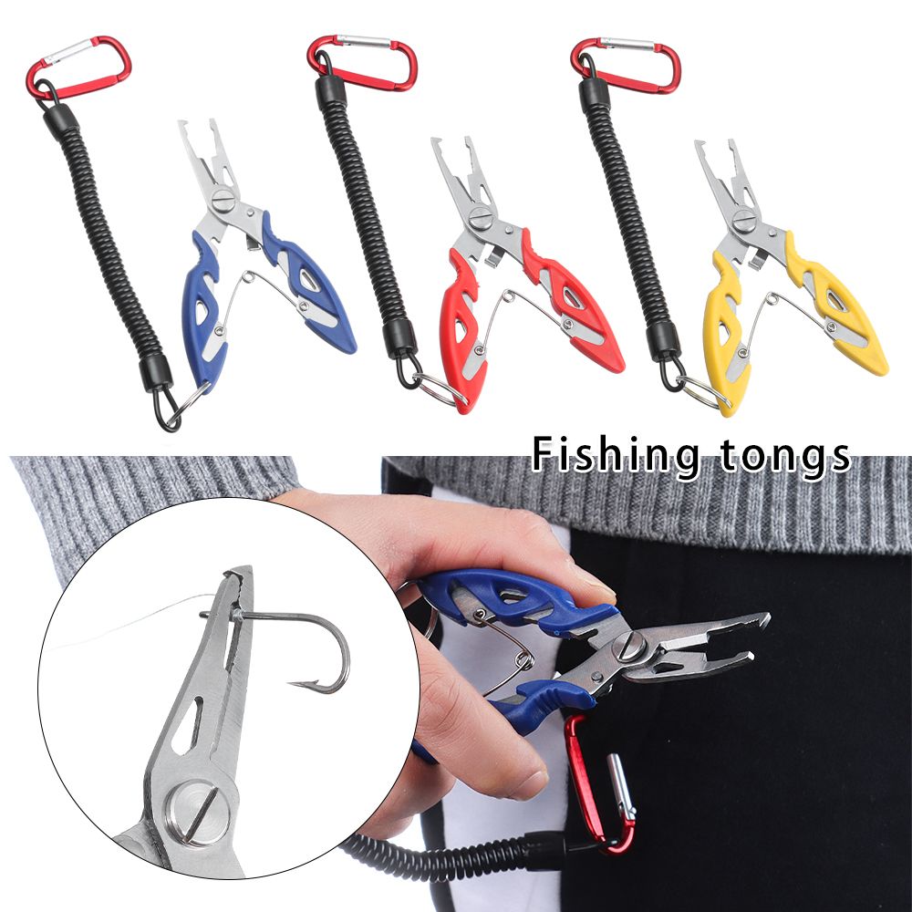 Fishing Fish Lure Gear Curved line Hook Baits Pliers Scissor Clipper 