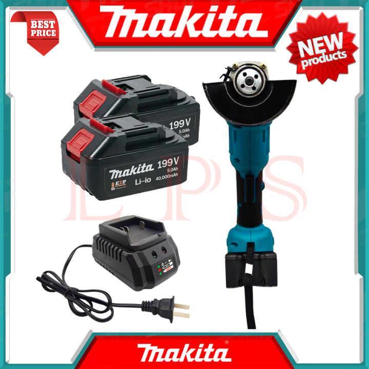 makita-cordless-grinder-เครื่องเจียร์ไร้สาย-รุ่น-dga199v-เครื่องเจียร์แบตเตอรี่-หินเจียรไร้สาย-หินเจียร-ลูกหมู-ลูกหนู-งานไต้หวัน-aaa-การันตี