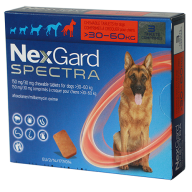 NEXGARD SPECTRA size XL cho chó từ 30.1-60 kg 8g viên x 3 viên hộp thumbnail