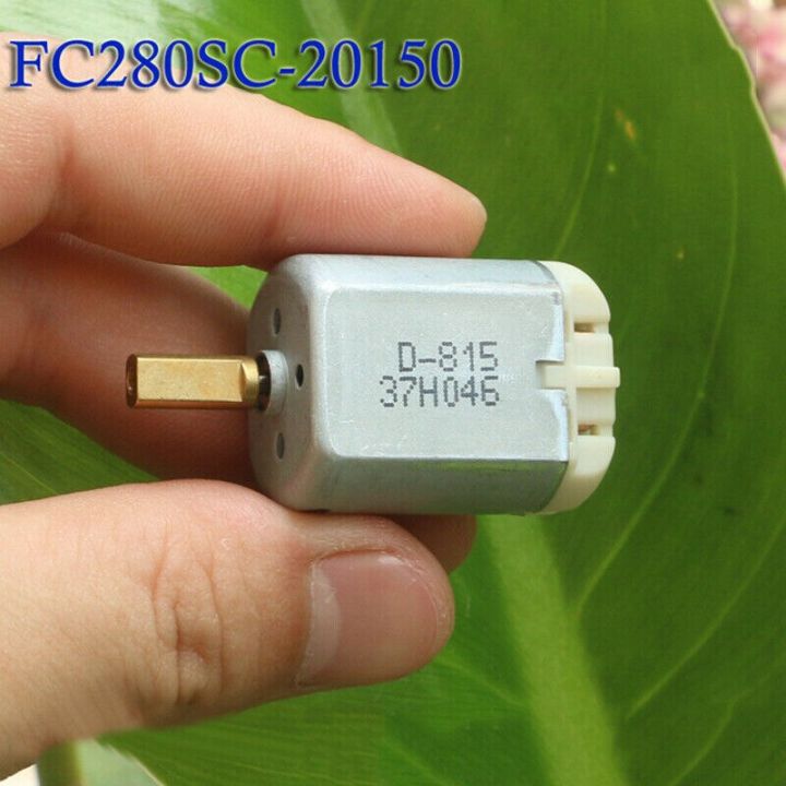 มอเตอร์กระจกมิลลิ่งแบบแบนสองชั้น-motor-listrik-dc-12v-fc-280sc-20150ขนาดเล็กสายไฟตัวล็อกประตูรถประตูรถมองหลังรถยนต์