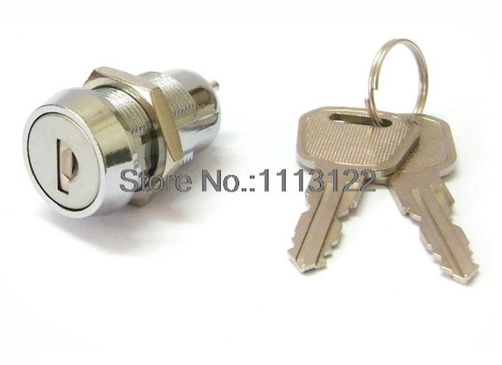 ล็อคสวิตช์กุญแจแบบแบนสำหรับสวิตช์พร้อมชัตเตอร์ฝุ่น19มม-ปิดเปิดสวิตช์กันน้ำ-power-lock-สำหรับเครื่อง1pc