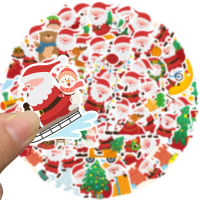 50แผ่น สติ๊กเกอร์ sticker ซานตาคลอส กราฟฟิตี กันน้ำ  คอมพิวเตอร์  Santa Claus Merry Christmas Xmas