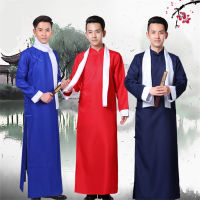 【CW】100-180CM Traditional Chinese Clothing Crosstalk Drama Robes New Year Party Stage Performance Tang Suit China Tops for Men