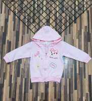 Baby girl jacketเสื้อแจ็คเก็ตเด็กผู้หญิงมีซิปหมวกผ้าอย่างดี-3เดือน1years