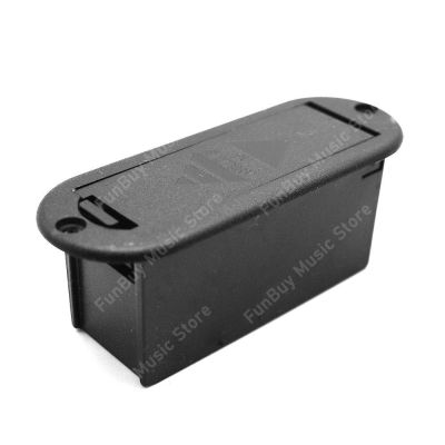 ‘【；】 Guitar Parts 9V Battery Case Holder Cover Box For Acoustic Guitar Bass Pickup Black Of 1Pcs