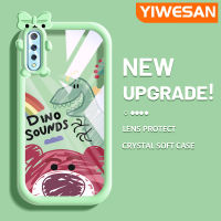 YIWESAN เคสสำหรับ VIVO S1การ์ตูนน่ารักสตรอเบอรี่หมีกรอบเคสใส่ Tpu เคสกันกระแทกกล้อง