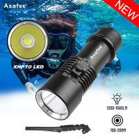 Asafee D220 Professional XHP70 LED High Quality Diving Flashlight 3 Modes Light Torch IPX8 Waterproof 1500LM Torch Gifts for men dive light