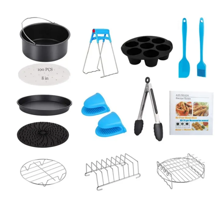 14PCS Air Fryer Accessories for COSORI Ninja Phillips Gowise Gourmia ...