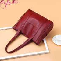 Gusure Fashion PU Leather Bucket Bag Simple Handbag Shoulder Bags For Women 2022 Luxury Brand Shopping Tote Bag sac bolsa femme