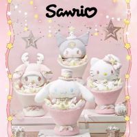 Sanrio Star ของแท้ต้องการตุ๊กตาช่อดอกไม้ My Melody Cinnamoroll Kuromi ดอกไม้ตุ๊กตาผ้ากำมะหยี่ของขวัญวันเกิดของเล่นของเด็ก