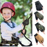 ✻❂ Kids Tactical Gloves Military Boys Half Finger Cycling Gloves Bicycle Fingerless Bike Riding Girl Glove Sports Skateboard