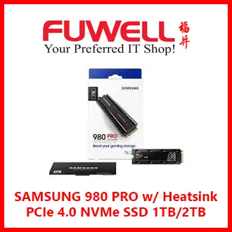 Samsung 980 PRO with Heatsink PCIe 4.0 NVMe SSD 1TB for PC/PS5