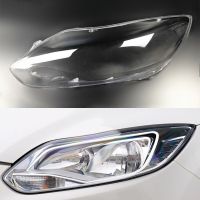 อะไหล่ฝาครอบ Lampu Depan Mobil ไฟฉายคาดศีรษะฝาครอบโป๊ะรถยนต์สำหรับ Ford Focus 2012 2013 2014โป๊ะใสเลนส์ไฟหน้า