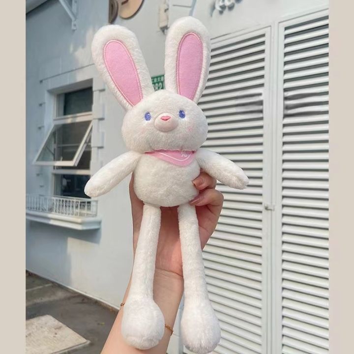xmas-cod-ของเล่นตุ๊กตา-ตุ๊กตากระต่าย-หูและขาสามารถดึงได้-พวงกุญแจ-จี้กระต่าย-ของขวัญวันเกิด