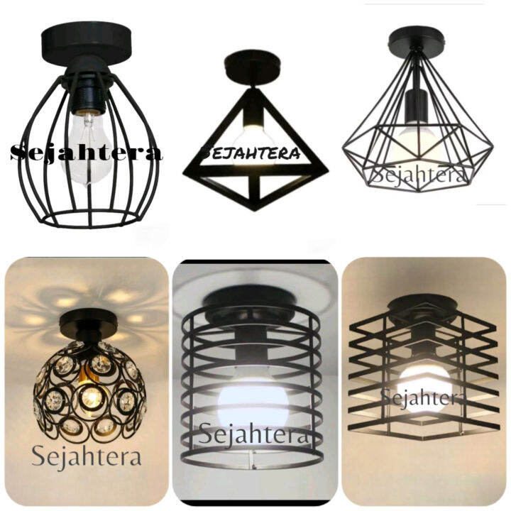 Kap lampu hias tempel ke flafon minimalis | Lazada Indonesia