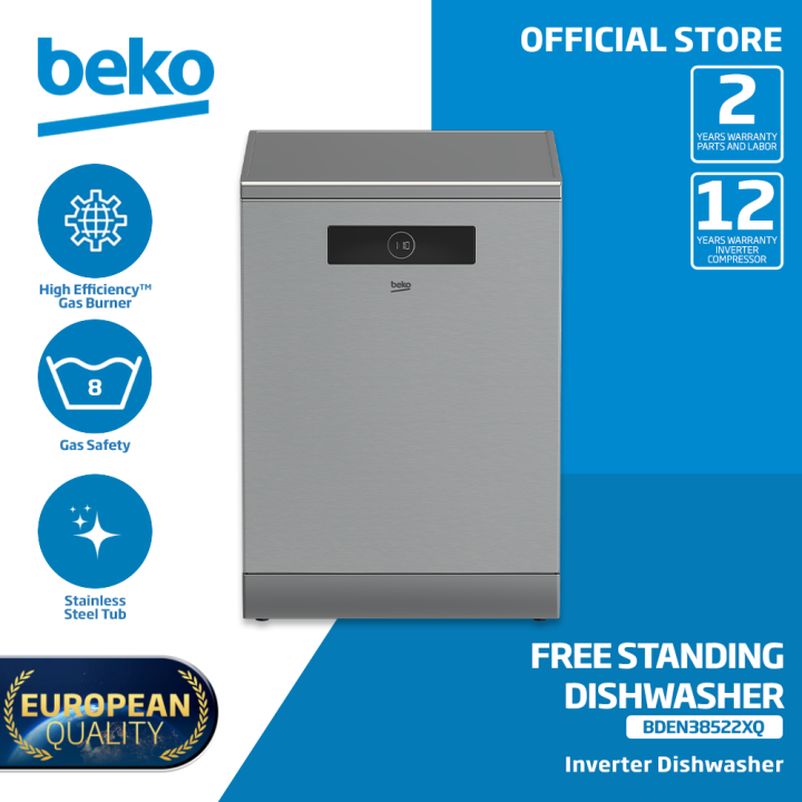Beko Freestanding Dishwasher with 8 Dishwashing Program BDEN38522XQ Lazada PH