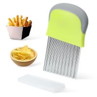 Fashion model shop Green and Gray Wolf Tooth Potato Cutting Wave Potato Knife Potato Chips Cutting