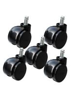 (5 packs)2 Inch Computer Chair Caster Universal Wheel Swivel Boss Office Accessories Pulley Silent