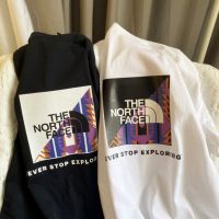 ●☞The North Face เสื้อโค้ทกีฬาลำลองผ้าฝ้ายผู้ชาย,เสื้อโค้ทผู้ชายฤดูร้อนเสื้อยืดสีล้วนพร้อมแขนสั้นต้อง2021