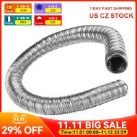 【CW】 24mm Dual layer 60cm Car Heater Exhaust Pipe Air Diesel Parking Heater Exhaust Hose Line Stainless Steel For Webasto