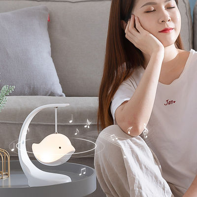 Bluetooth-compatible Music Night Light Cute Birds Lamp with Touching Sensor Rechargeable Color Changing for Children Bedroom FP8