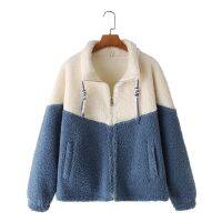 Big Size XL-4XL Womens Turn Down Collar Patchwork Winter Jackets Oversized A-line Fashion High Street Female Outwear