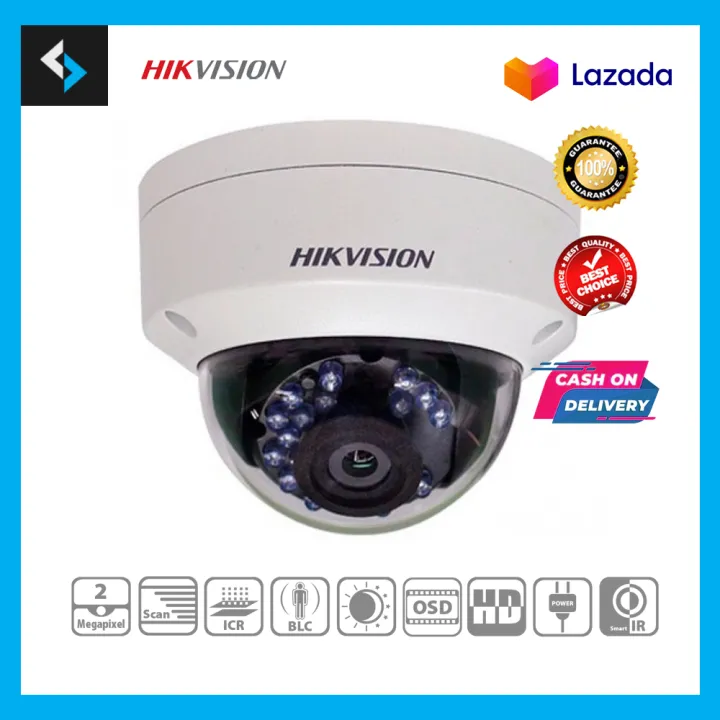 Hikvision Ds 2cc52d5s Vpir Hd1080p Vandal Proof Dome Camera With 3 6mm Lens Lazada Ph