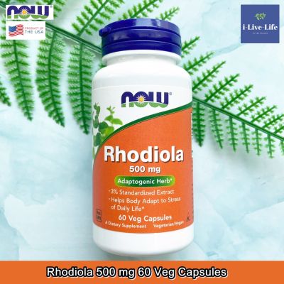 Now Foods - Rhodiola 500 mg 60 Veg Capsules สารสกัดจากราก โรดิโอลา