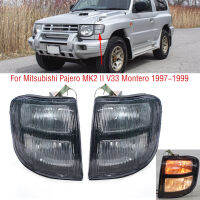 สำหรับ Mitsubishi Pajero MK2 II V33 Montero 1997 1998 1999รถกันชนหน้าด้านข้าง Marker มุมไฟเลี้ยวโคมไฟ