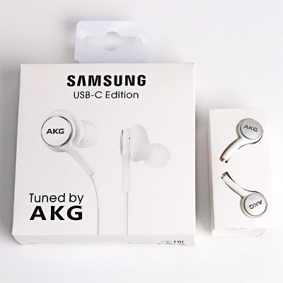 【Free-delivery】 Umc Communication หูฟัง AKG Type C เฮดโฟนแบบเสียบหูแบบมีสายพร้อมไมโครโฟนสำหรับ Galaxy S21 S20 Note 20 10 Fold หูฟัง Usb C