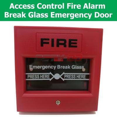 Break Glass Emergency Door Release Fire Alarm (Red)"