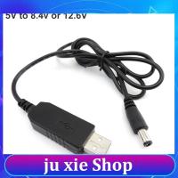 JuXie store 5V usb male to DC 8.4V 12.6v Step UP Module power boost line Converter Adapter connector charger Cable 5.5X2.1mm female Plug